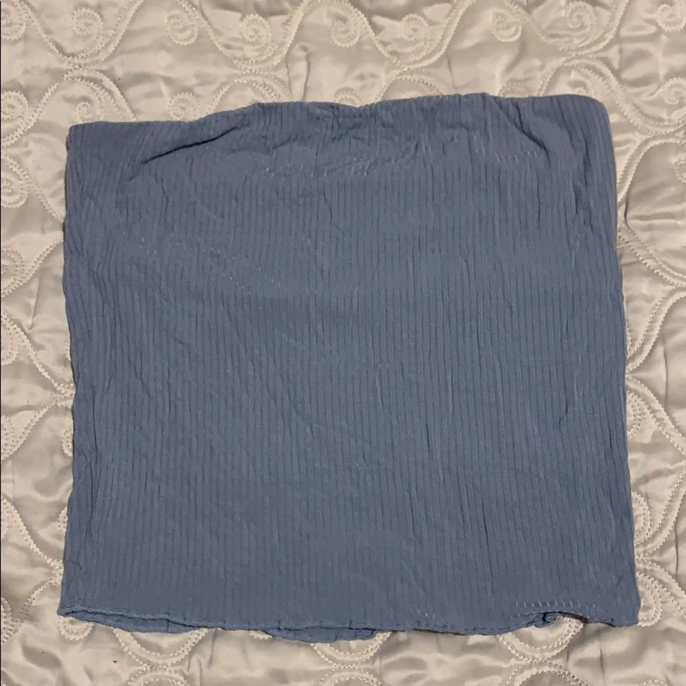 PS BASICS BY PACSUN LIGHT BLUE TUBE TOP SIZE SMALL